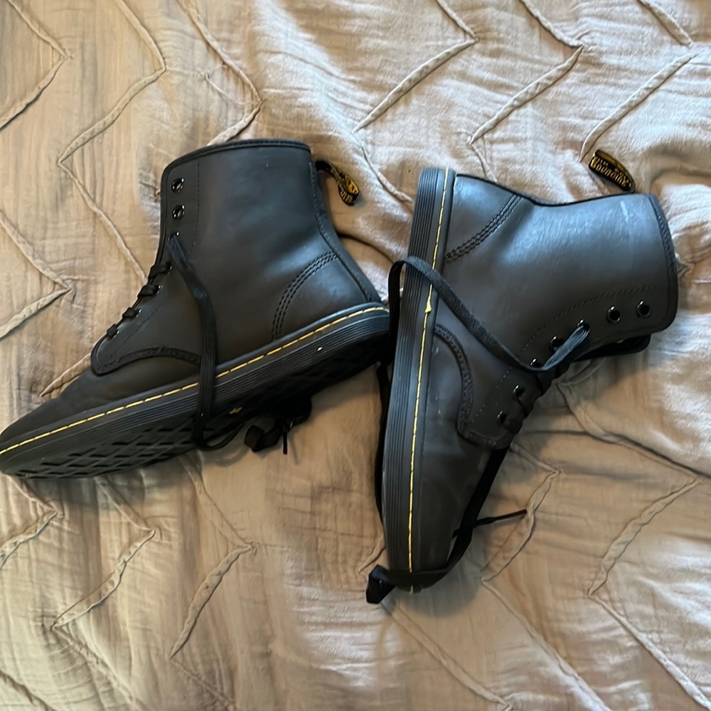 Dr martens hi top leather sneakers